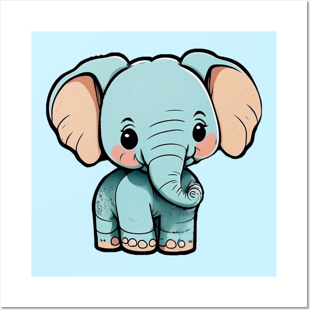 BABY ELEPHANT #2 Wall Art by RickTurner